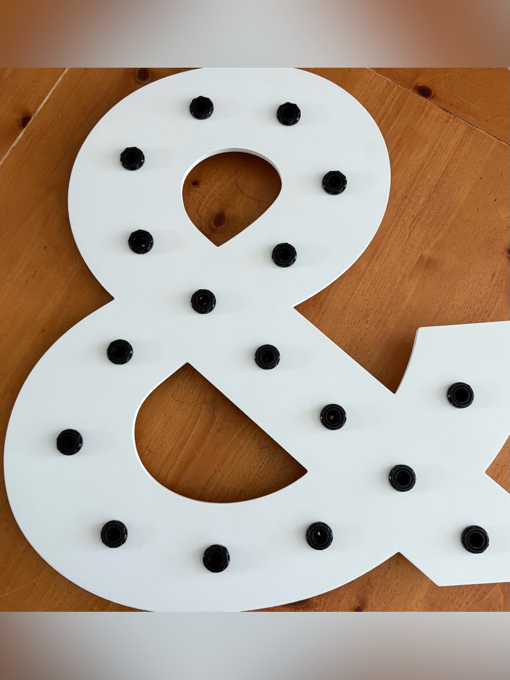Pottery Barn Teen Wall Ampersand, 17 Lights, New